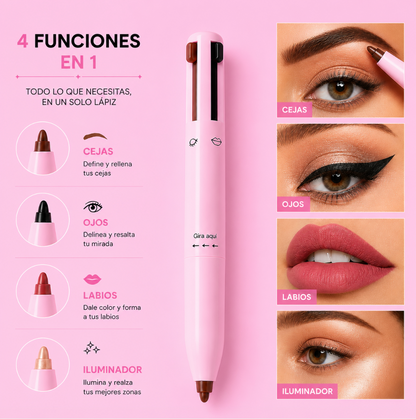 Lápiz de Maquillaje Multifuncional 4 en 1