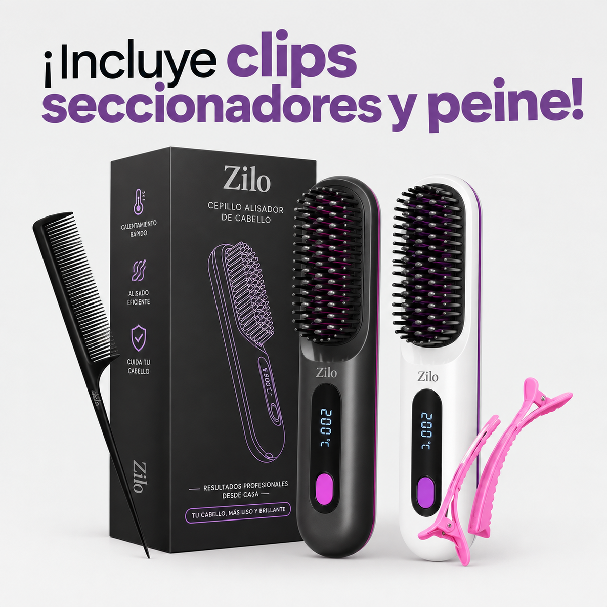 Zilo™ Cabello perfecto en menos de 2 minutos. ✨