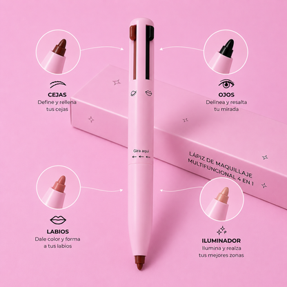 Lápiz de Maquillaje Multifuncional 4 en 1