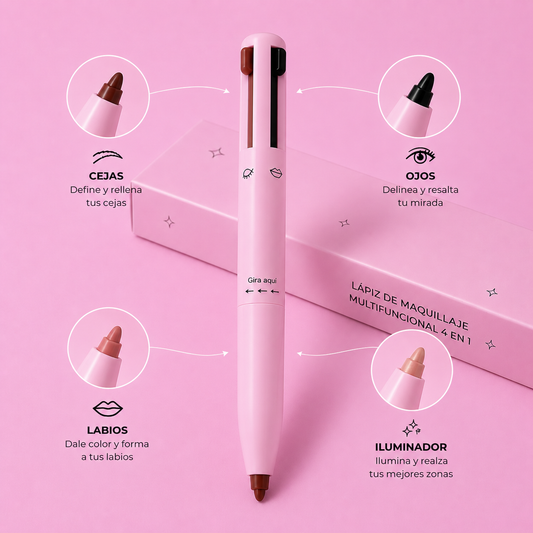 Lápiz de Maquillaje Multifuncional 4 en 1