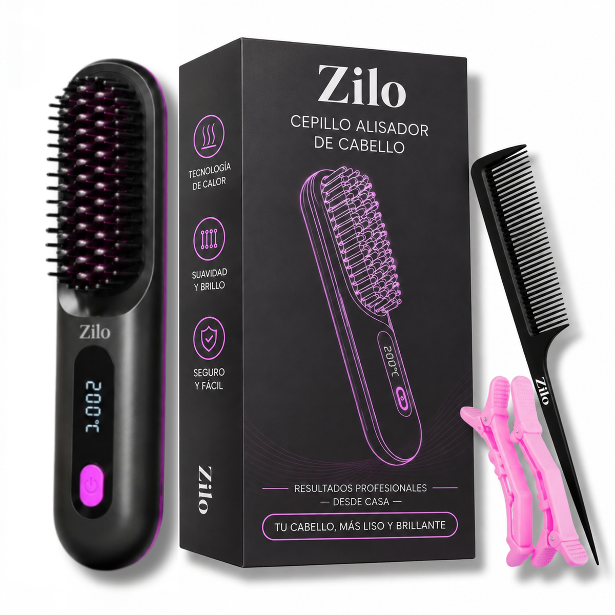 Zilo™ Cabello perfecto en menos de 2 minutos.