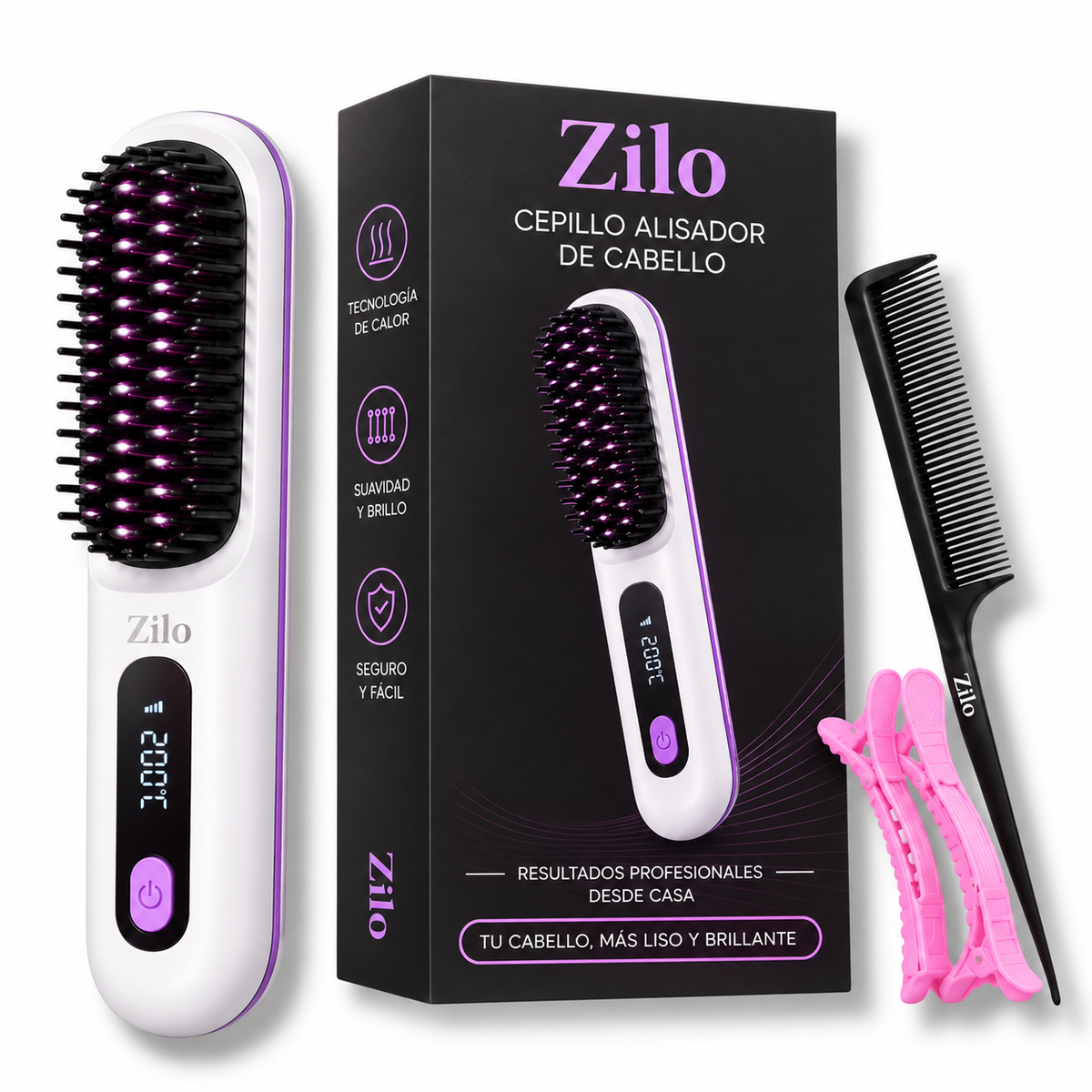 Zilo™ Cabello perfecto en menos de 2 minutos.