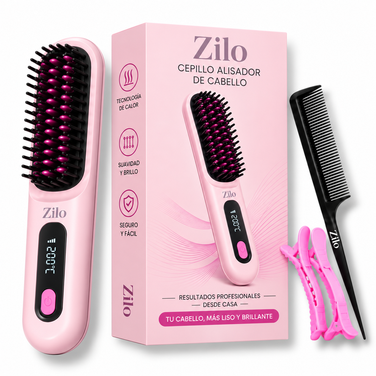 Zilo™ Cabello perfecto en menos de 2 minutos.