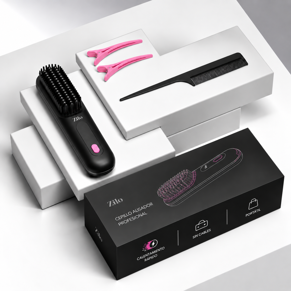 Zilo™ Cabello perfecto en menos de 2 minutos.